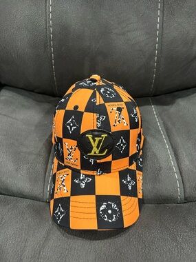 CUSTOM/handmade Louis Vuitton unisex baseball hat! NEW